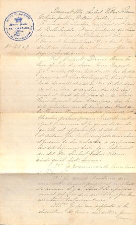 Testament de Marie Couture, épouse de Pierre Duquet, 29 mars 1878