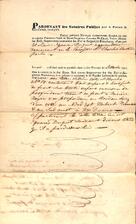Déclaration Ignace Duquet à Dame Reid Seigneuresse, 16 août 1838