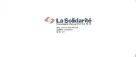 Lettre de la compagnie d'assurance " La Solidarité "