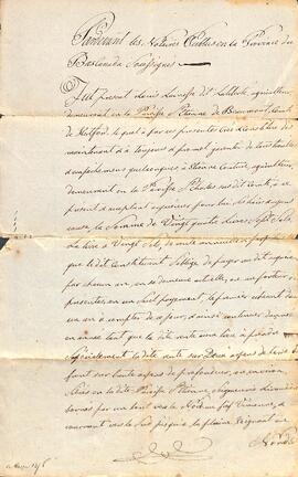 Obligation de Louis Lainesse dit Laliberté à Étienne Couture, 1824