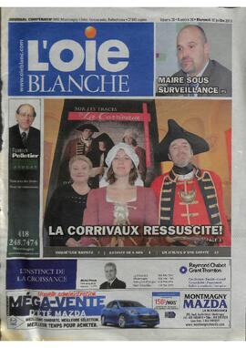 Page couverture du journal L'Oie blanche en date du 10 juillet 2013.