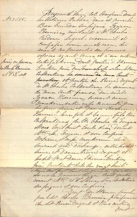Quittance par Ignace Bernier faveur de Pierre Duquet, 23 mai 1864